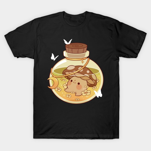 Dreamy mushroom potion T-Shirt by Rihnlin